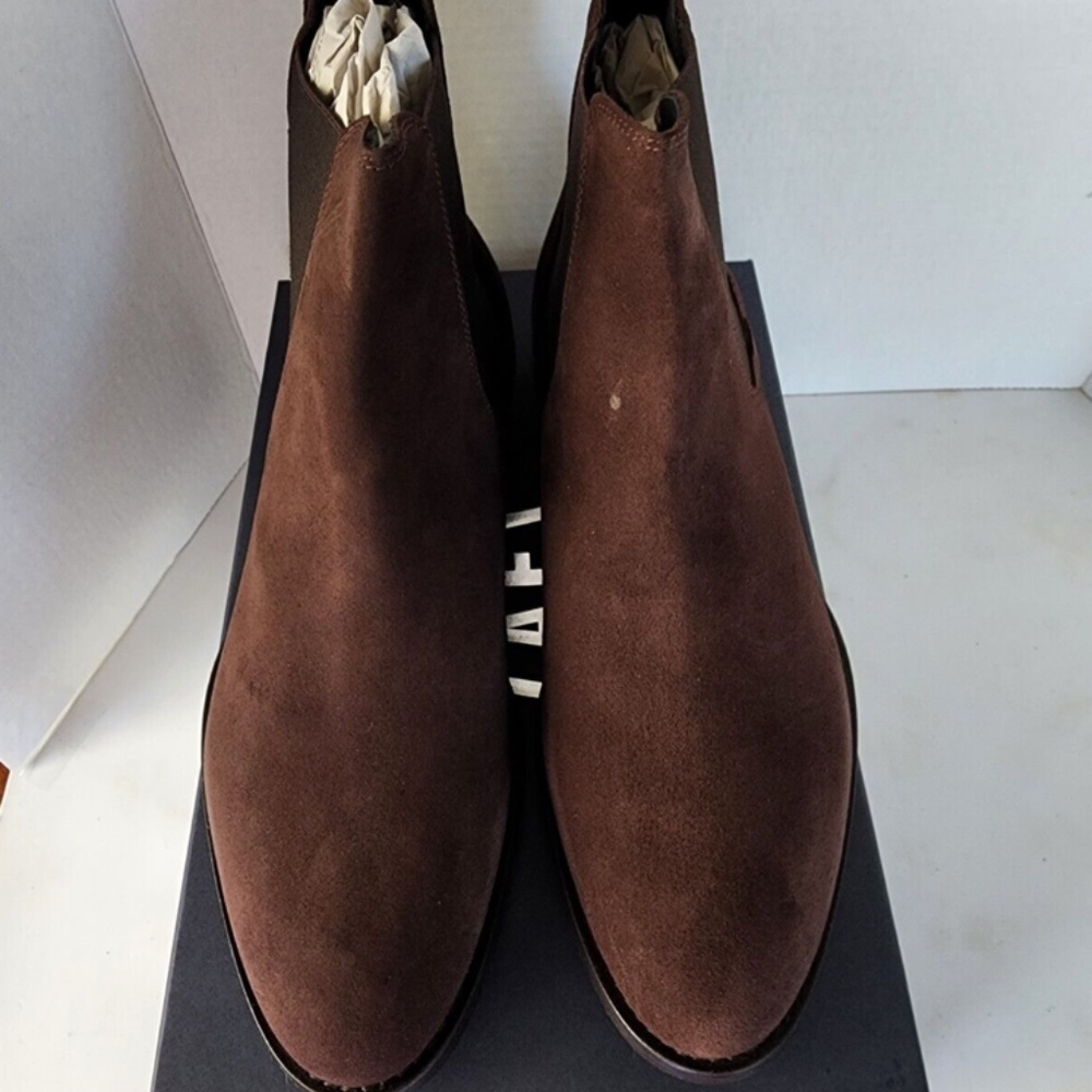 Men's Boots: Ankari Florus Brown Suede Chelsea Boots Size 9